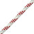 POLY BRAID 24 white red