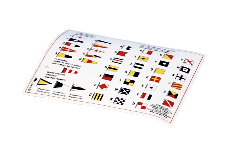 Signalflaggliste Klistre H130mm X L 157 mm