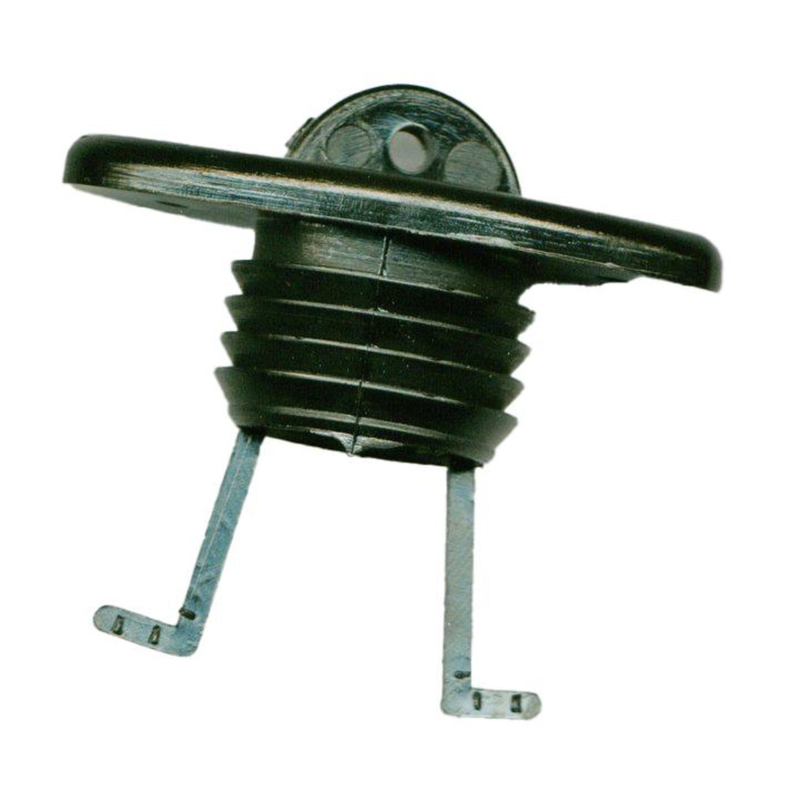 Bunnplugg Sort Plast 27mm Hull