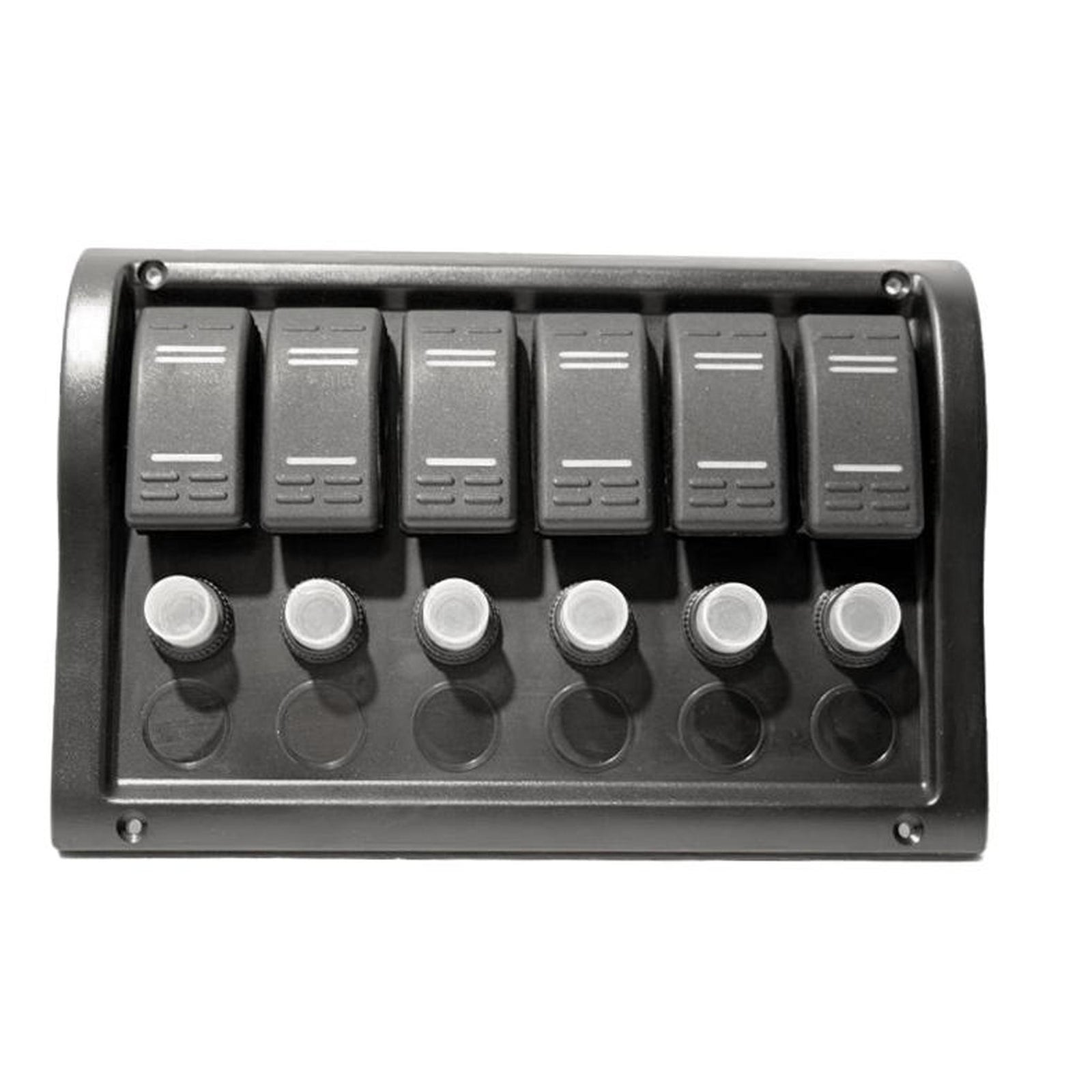 Switch Panel Offshore 6 Switches 190X130mm Black