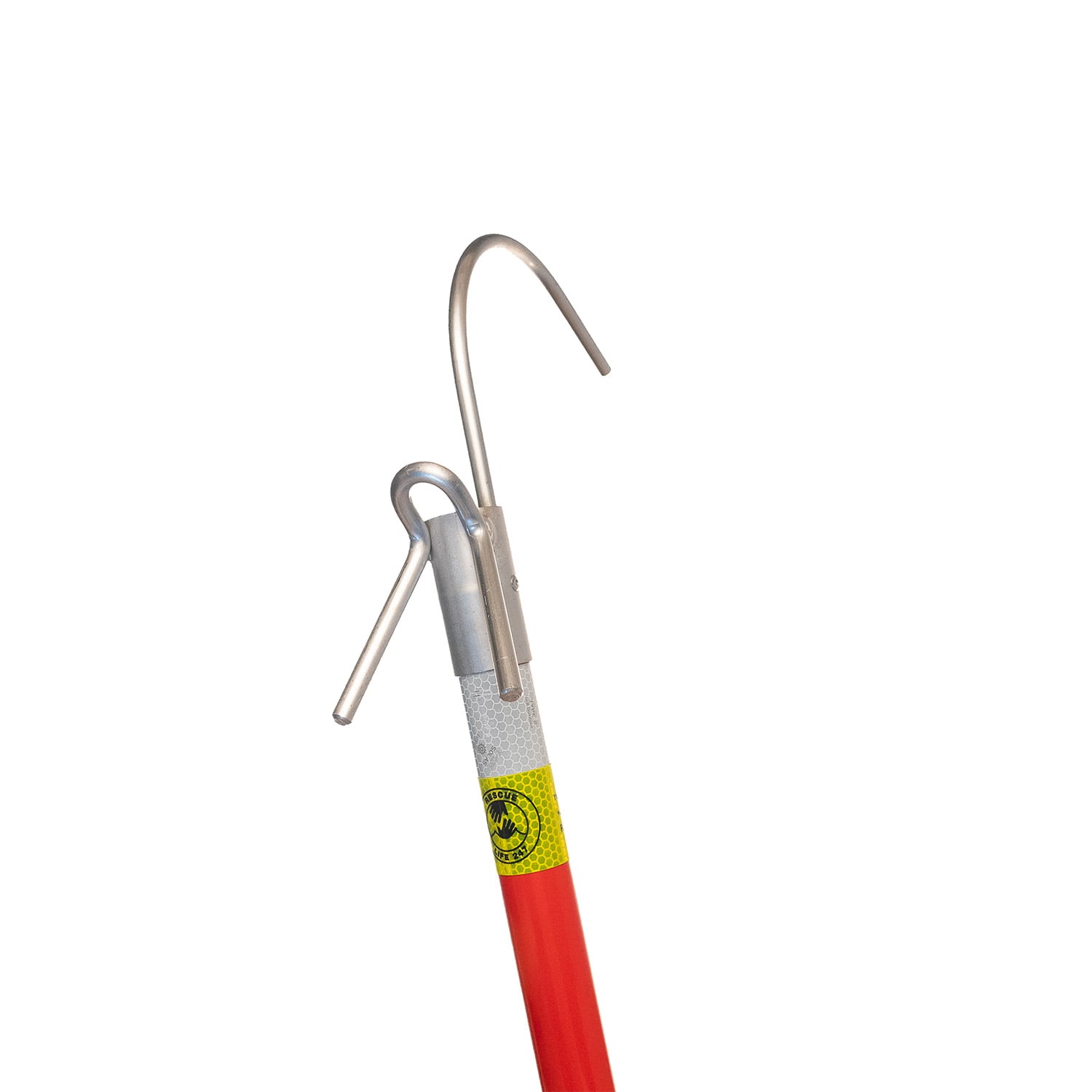 Livredningshake 3 kroker, 5m rød for livredningspost og hakepost