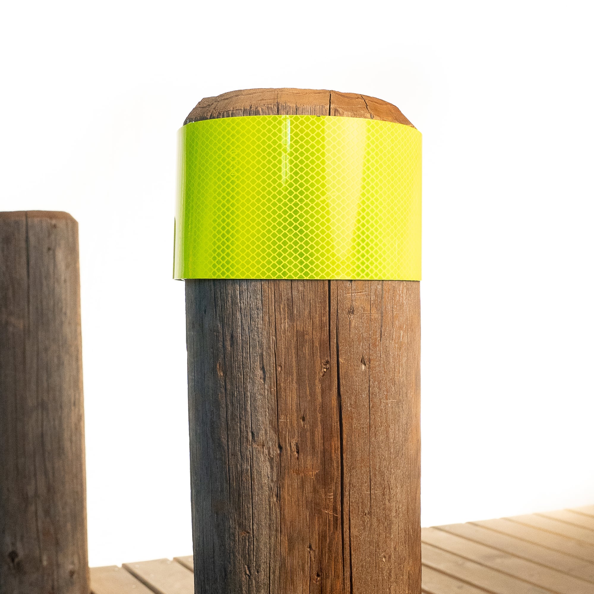 Refleks for plassering rundt fortøyningspåle