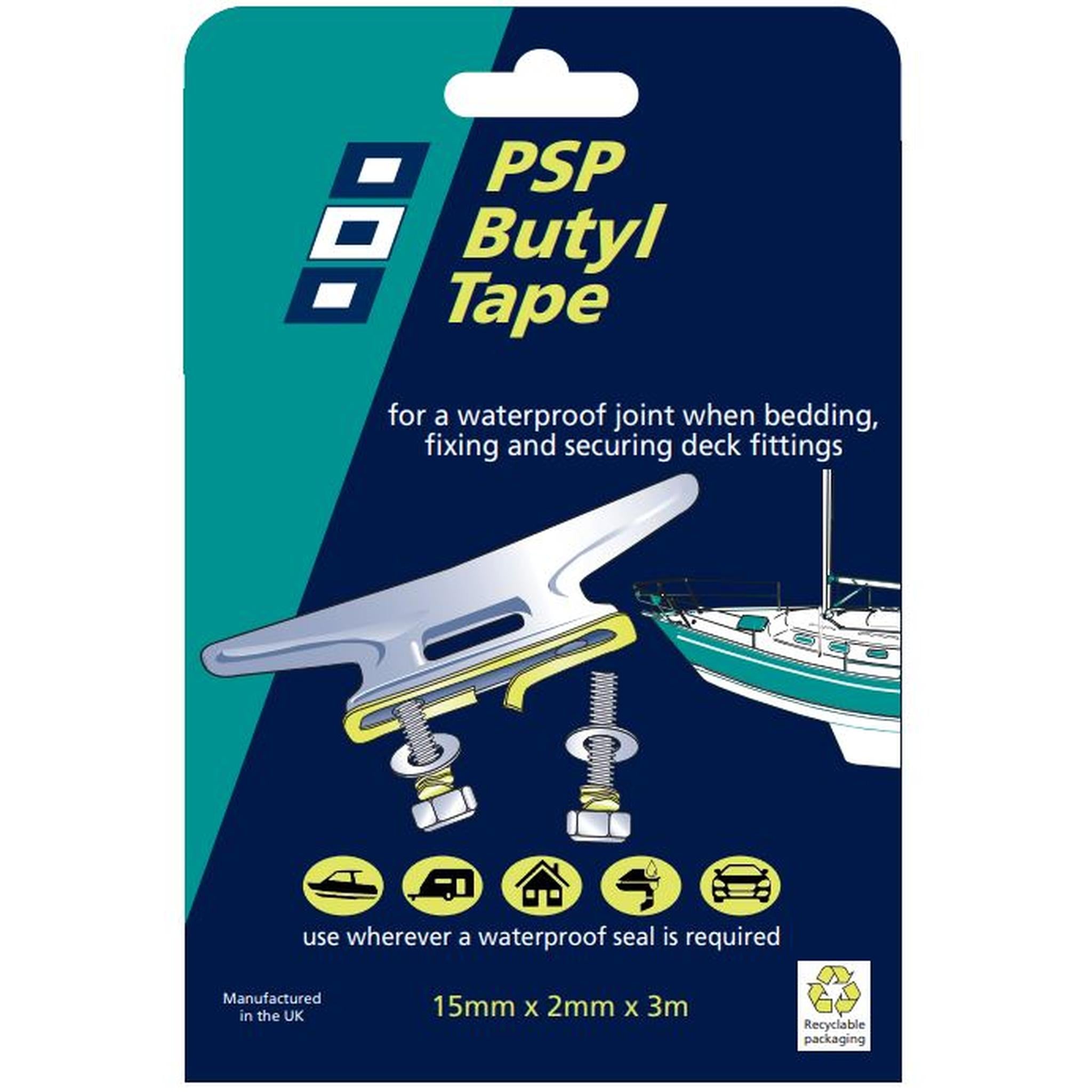 PSP Butyl Tape 15 mm x 3 m grey
