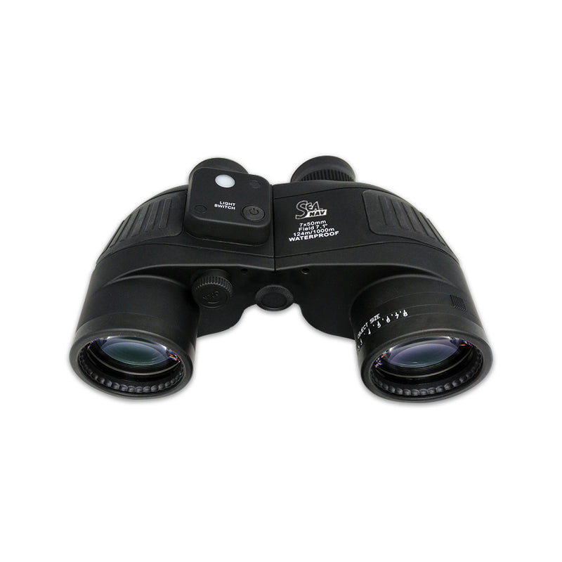 SEA NAV Kikkert, Individuell Fokus, 7x50, m/ Kompass, Vanntett, Flytende