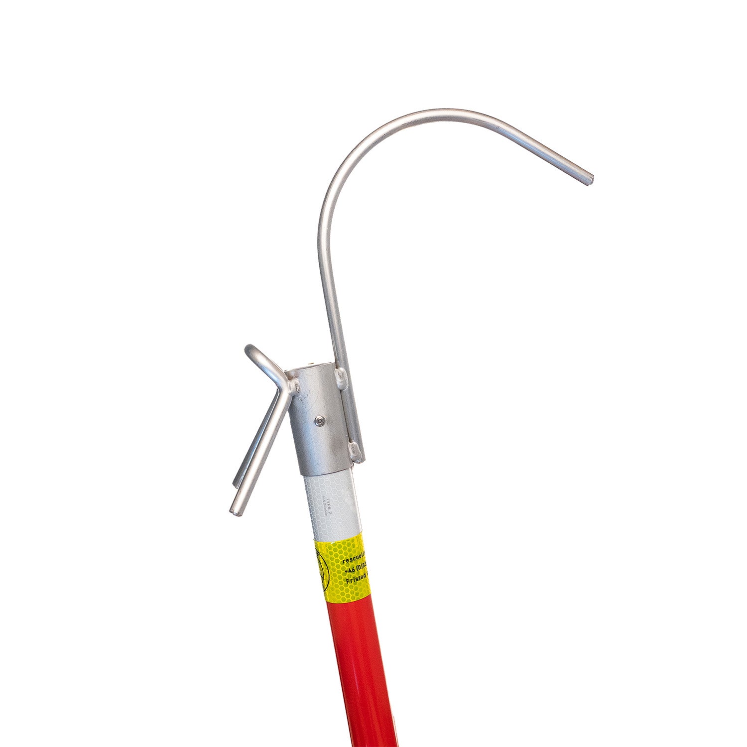 Livredningshake 3 kroker, 5m rød for livredningspost og hakepost