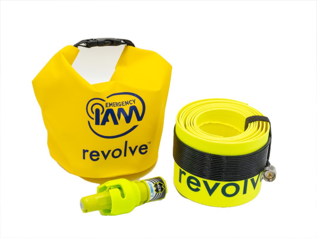 Revolve Sammenleggbar VHF nødantenne med strobelys