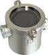 Seawater filter in nickel-plated bronze with side mount