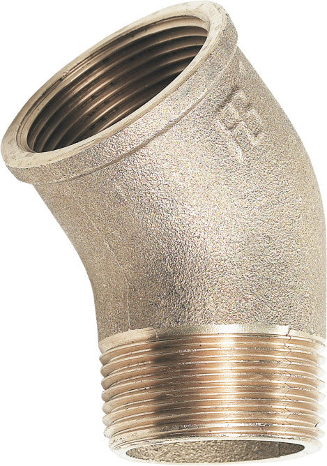 Bend int./outt. 45 degrees brass