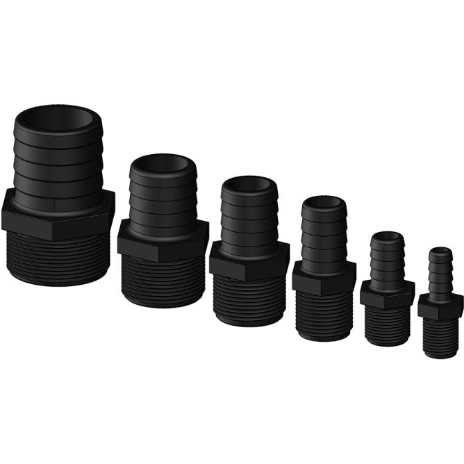 Hose coupling male composite