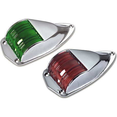 Lantern, flat, chrome-plated