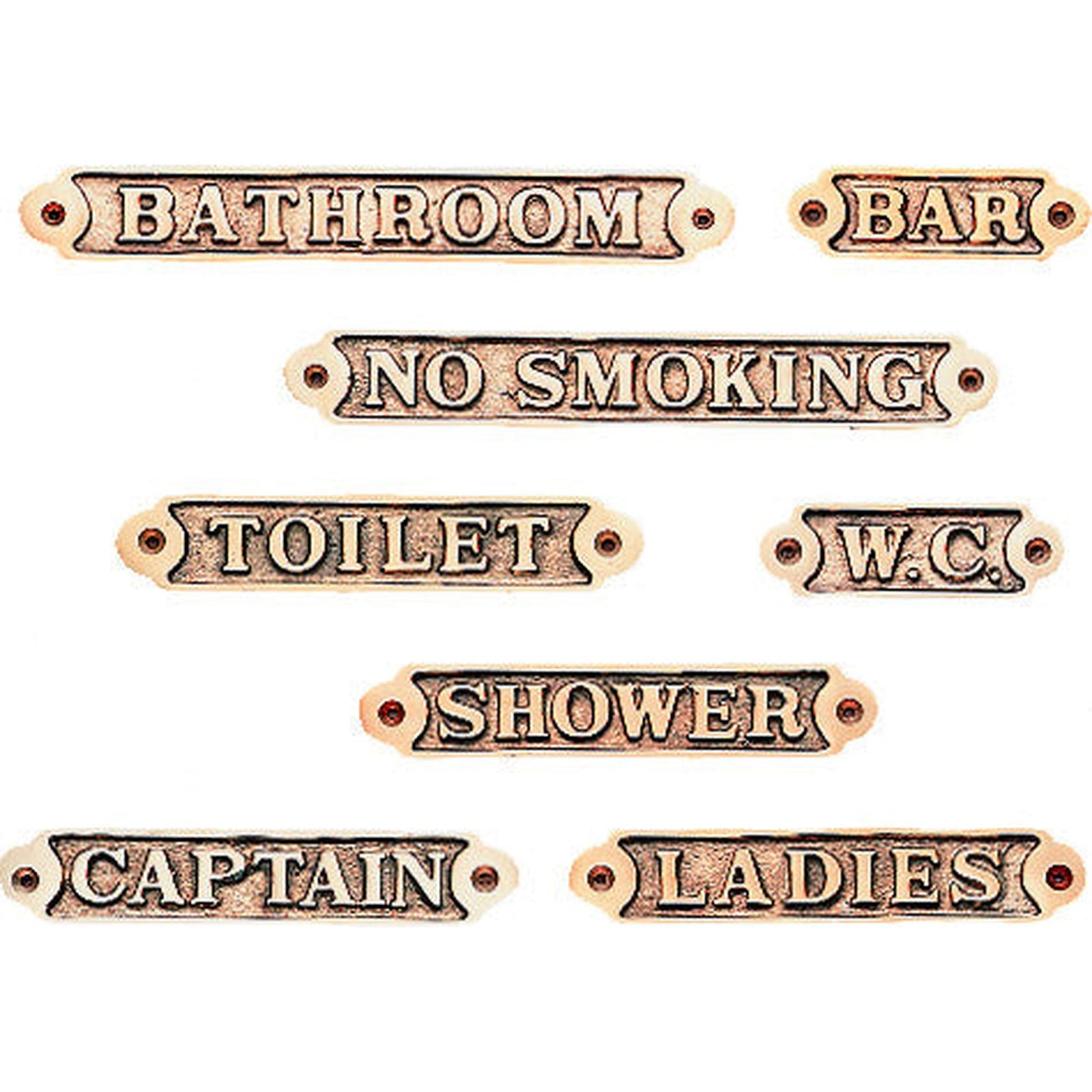 Brass sign, 30 mm