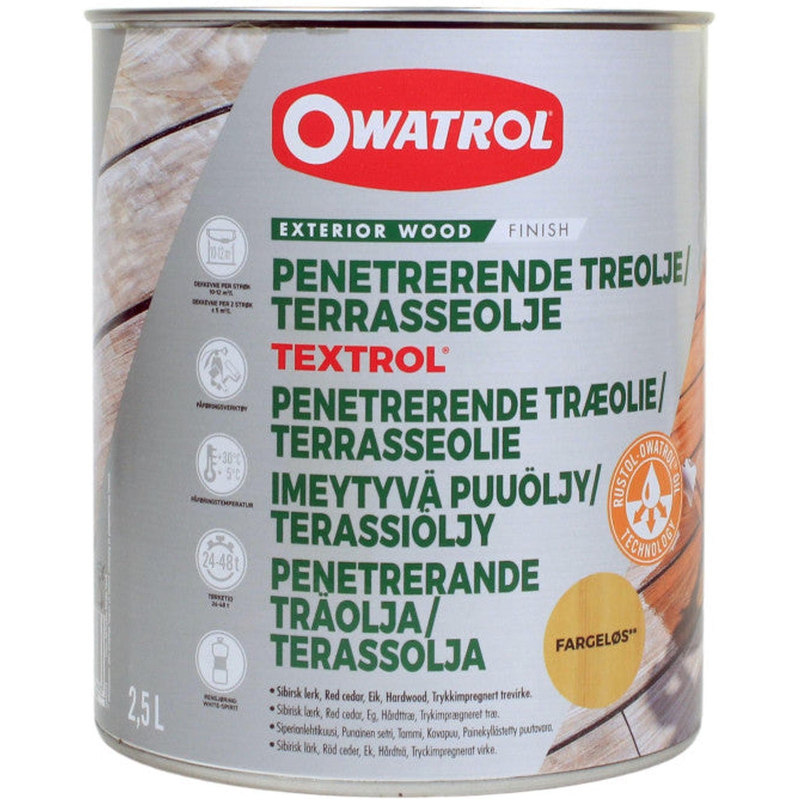 Owatrol Textrol bryggeolje / terrasseolje