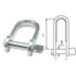 Shackle, key, stainless steel