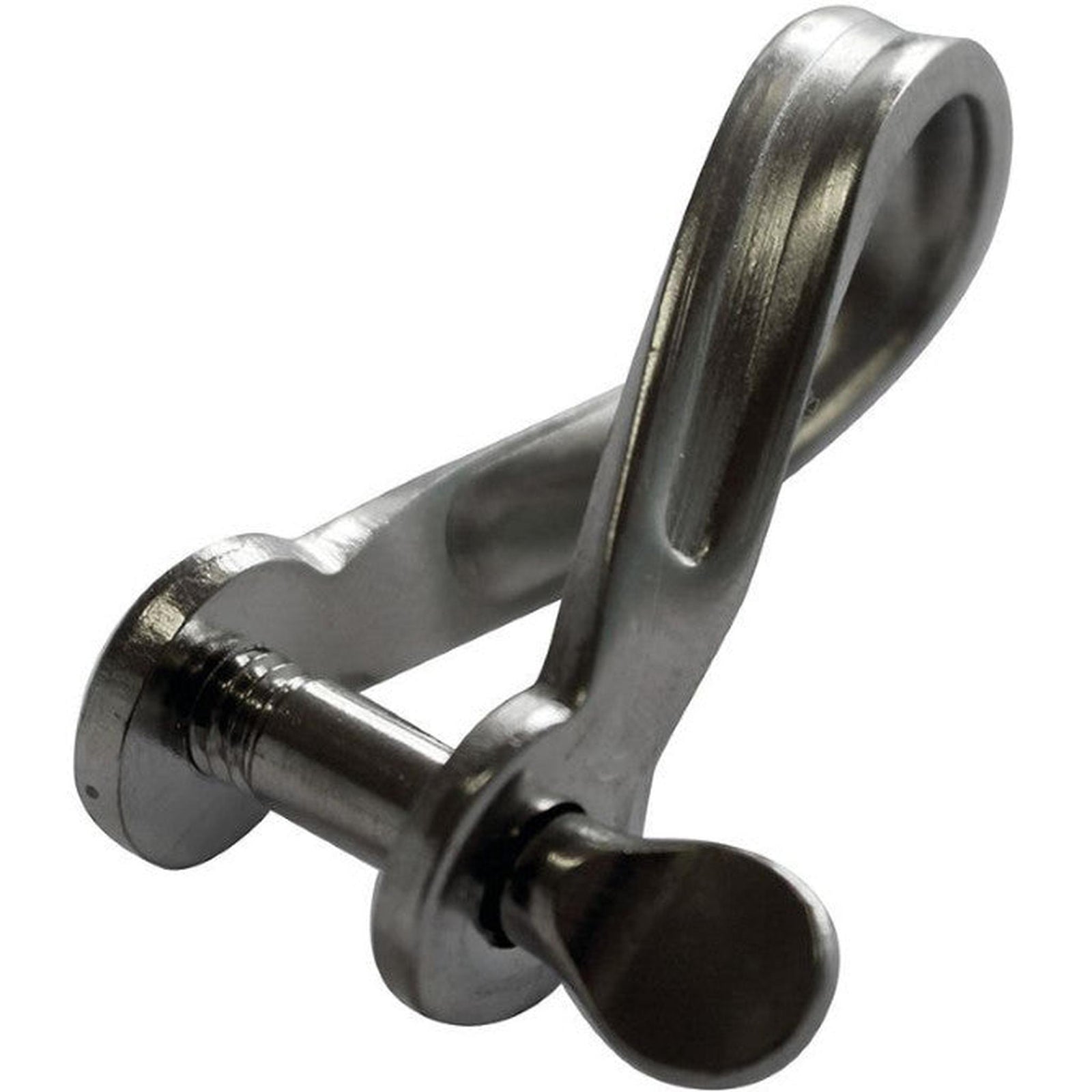 Shackle, twisted, stainless steel
