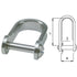 Sail shackle, stainless steel
