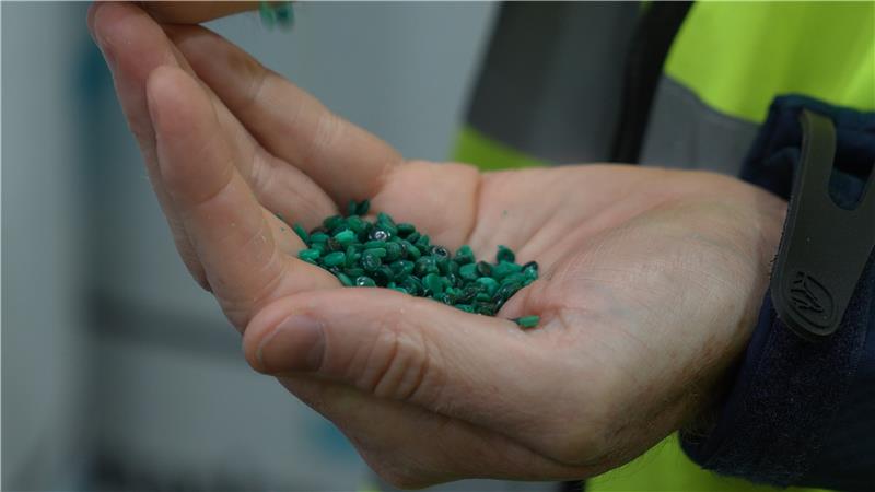 Bearbeidet råmateriale til nytt tauverk