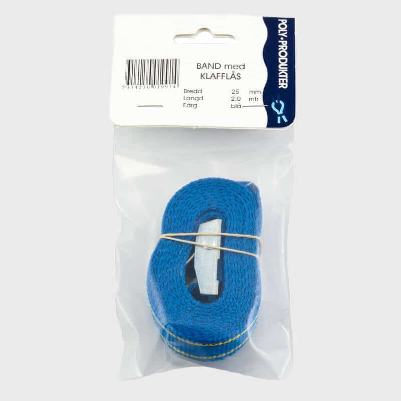 BAND/lås 25mm2 Sort PINPAC