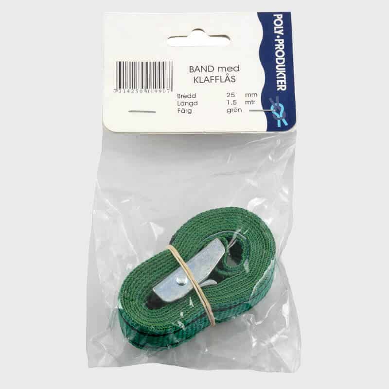 BAND/lås 25mm2 Sort PINPAC