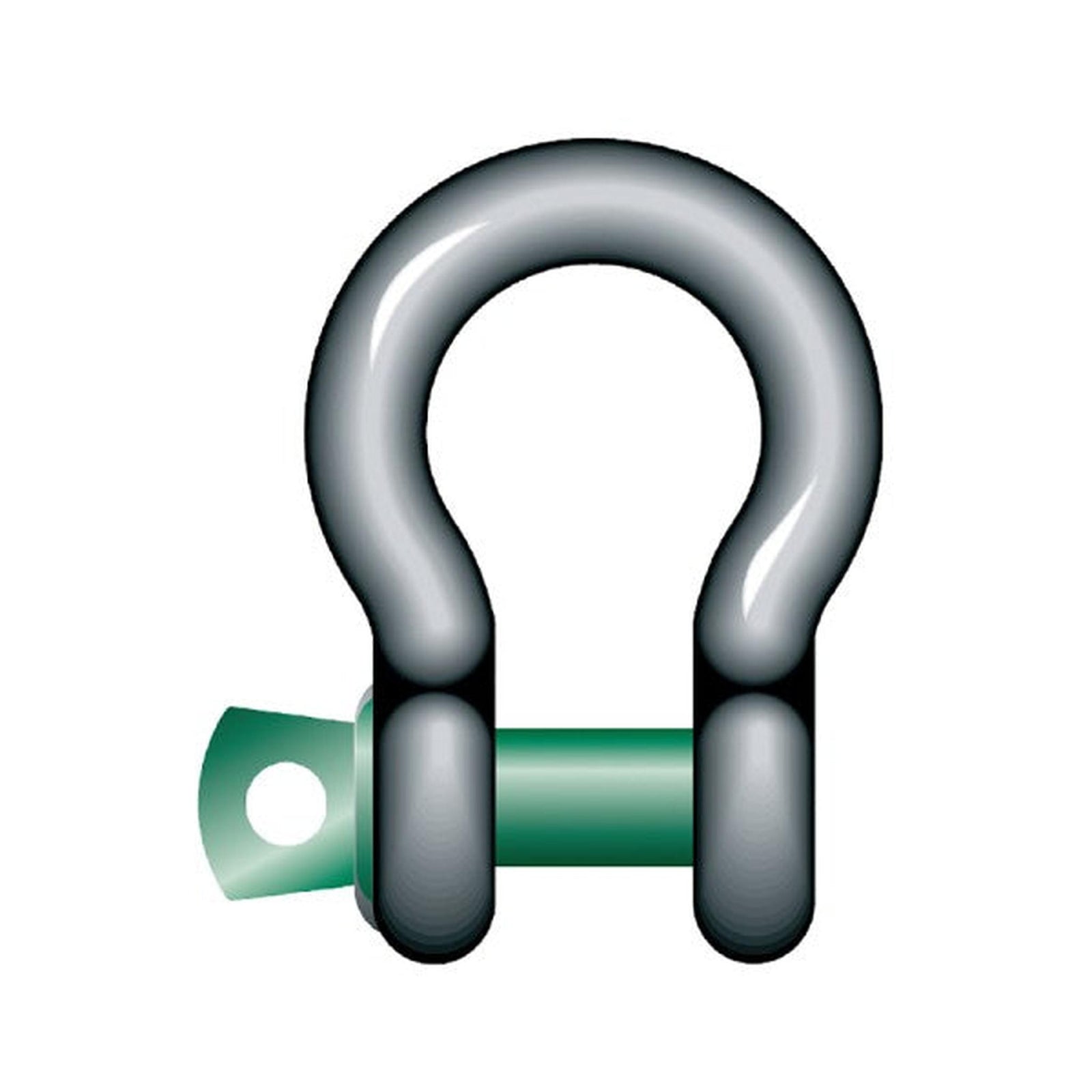 Shackle Green-Pin Galv. H / Eye.
