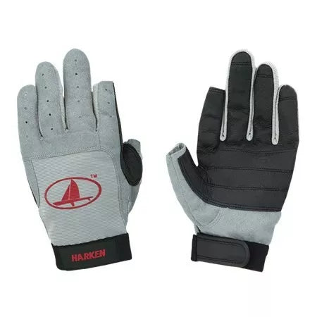 Harken Gloves Full Finger Grey