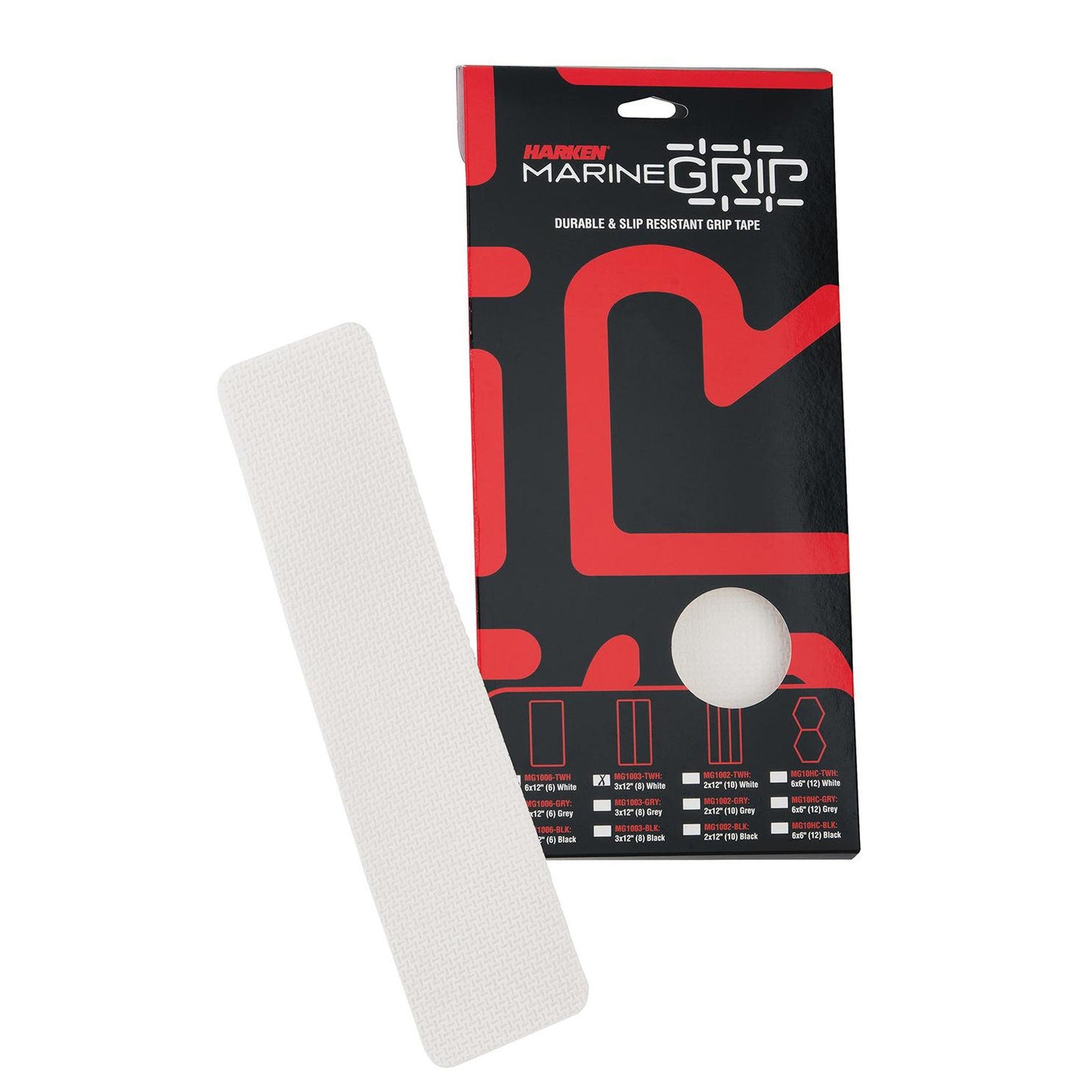 Grip Tape-Translucent White Panel 3x12in(8) Kit