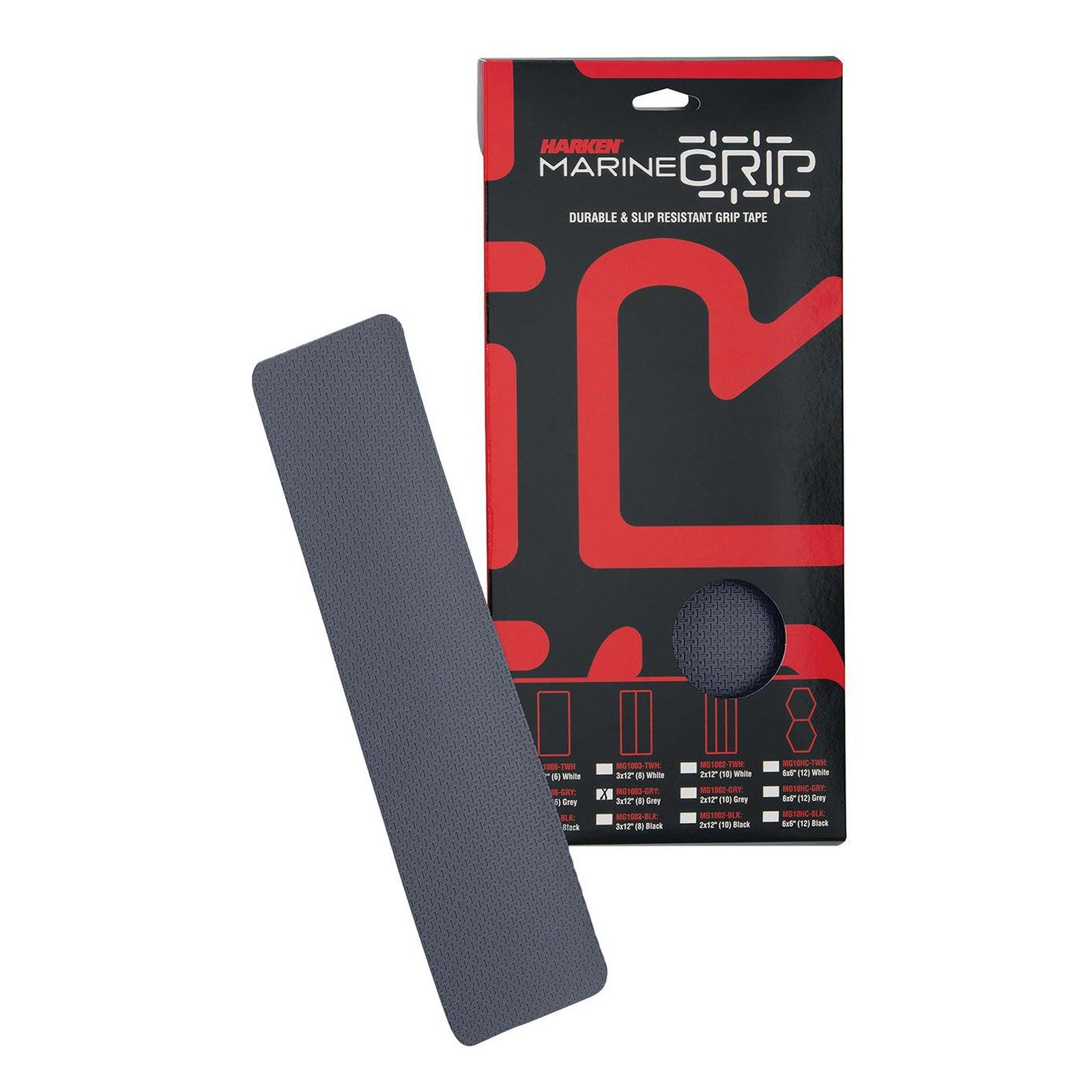 Grip Tape-Grey Panel 3x12in(8) Kit